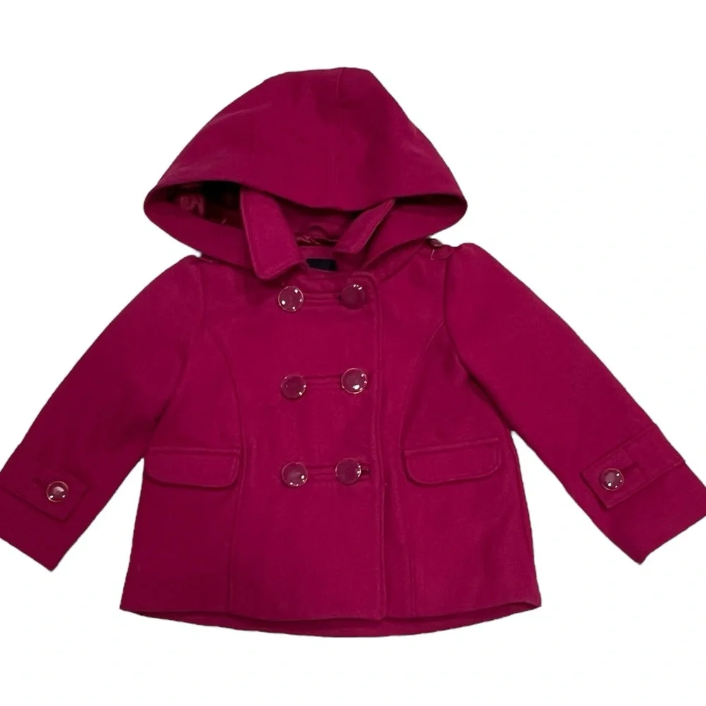 Gap little girl hooded wool coat size 2T